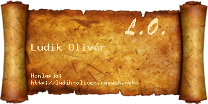 Ludik Olivér névjegykártya